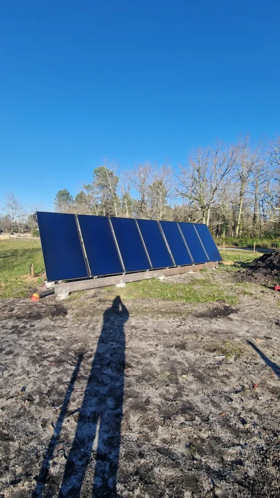 Réalisation de panneaux solaires par Botella, entreprise de plomberie à Listrac-Médoc, 33